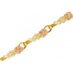 Rose & Leaf Continuous Design Bracelet - by Mt Rushmore